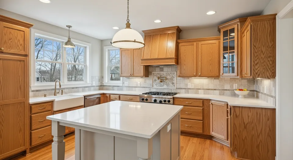 Finished residential kitchen remodel